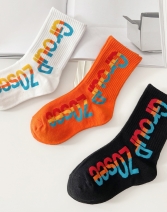 左西男童袜子儿童童袜运动保暖中筒冬季男孩中大童秋冬2021新款潮