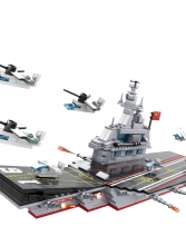 航空母舰模型儿童益智拼装积木玩具辽宁号6岁以上男女孩生日礼物