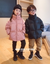 左西童装男童女童羽绒服冬装2021新款儿童外套轻薄洋气中大童秋冬
