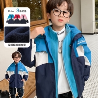 左西童装男童冲锋衣秋冬2021新款冬女童儿童三合一摇粒绒冬款外套
