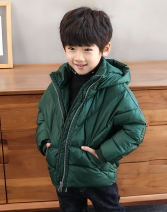 左西男童棉服外套冬装2021新款儿童棉衣棉袄加厚童装中大童洋气潮